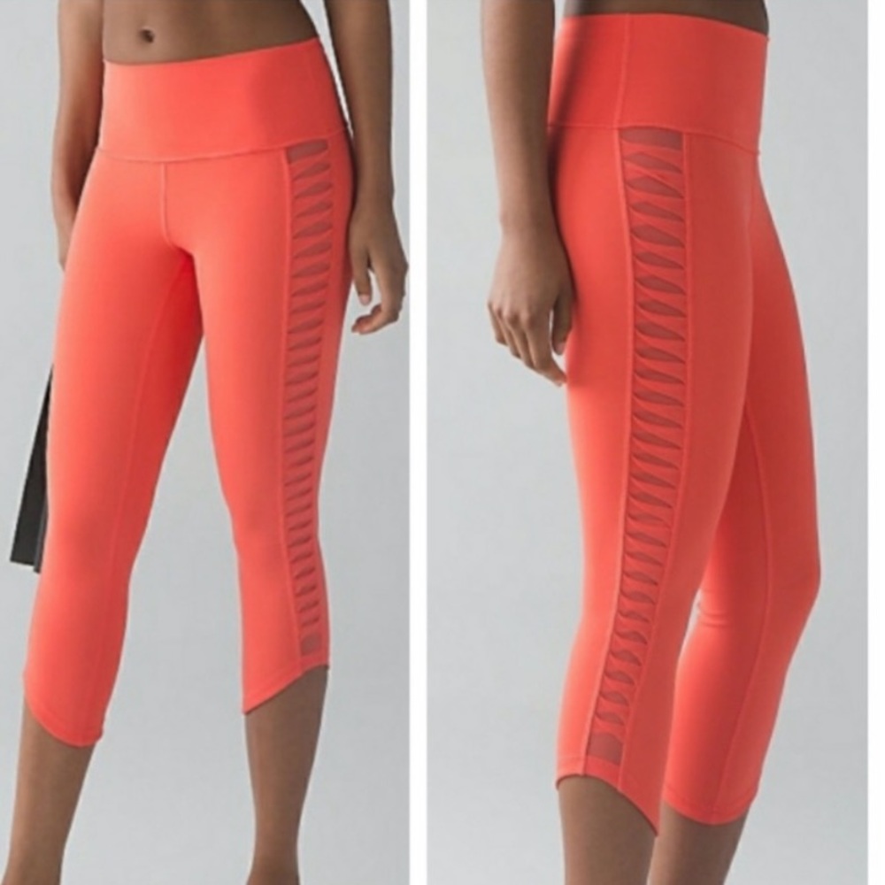 Lululemon Sunshine Salutation Crop Leggings
